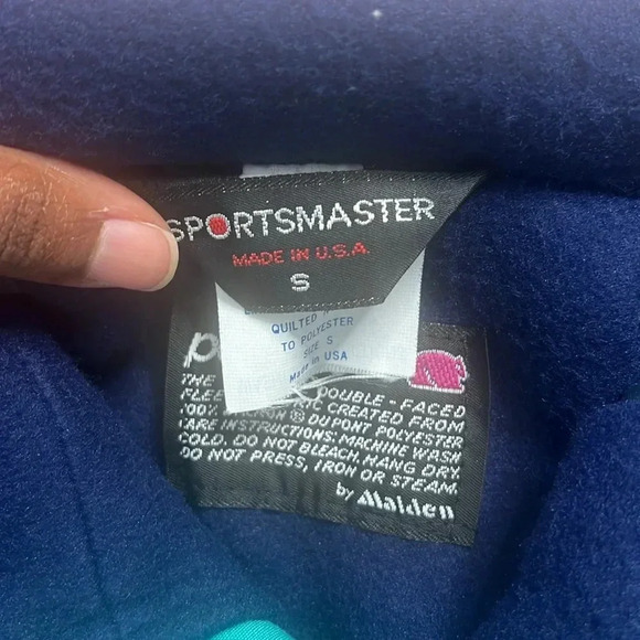 Sportsmaster Polarfleece Womens Jacket Coat Size S Blue Teal Vintage NWT - Picture 4 of 6